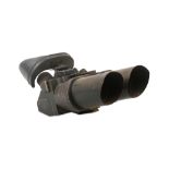 A pair of WW2 German 10 x 80 Flakfernrohr observation binoculars