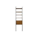 Attributed to Cassina, a teak shelving unit, 1950s, in the style of Franco Albini