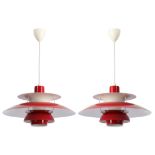 Poul Henningsen, two PH 5 Ceiling Pendants