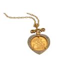 A half sovereign necklace