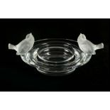 Rene Lalique - A 1960s circular clear glass bowl,