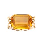 A citrine brooch