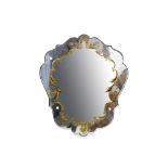 A mid 20th Century Venetian frameless mirror