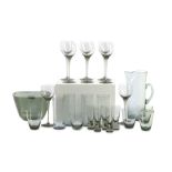 A suite of Scandinavian glassware