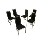 Attributed to Romero Rega, a set of six dining chairs, 1970s