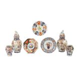 A collection of late 19th Century to early 20th Century Japanese Imari pattern porcelain