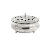 Pahlavi Silver incense burner early 20th Century