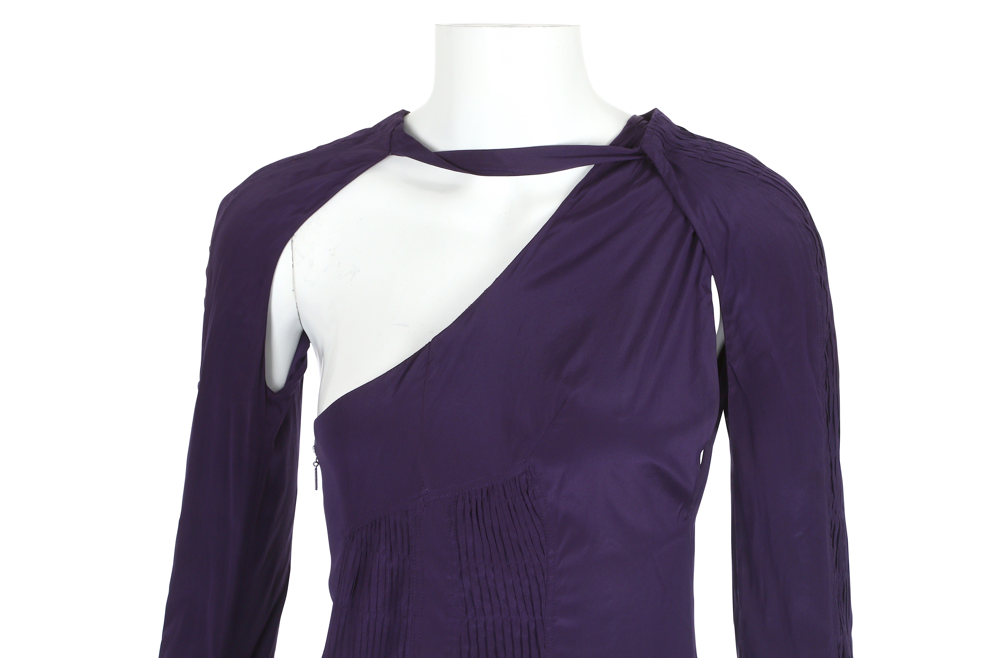 Tom Ford for Gucci Purple Silk Dress - size 40 - Image 3 of 7