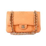 Chanel Pink Python Classic 2.55 Bag