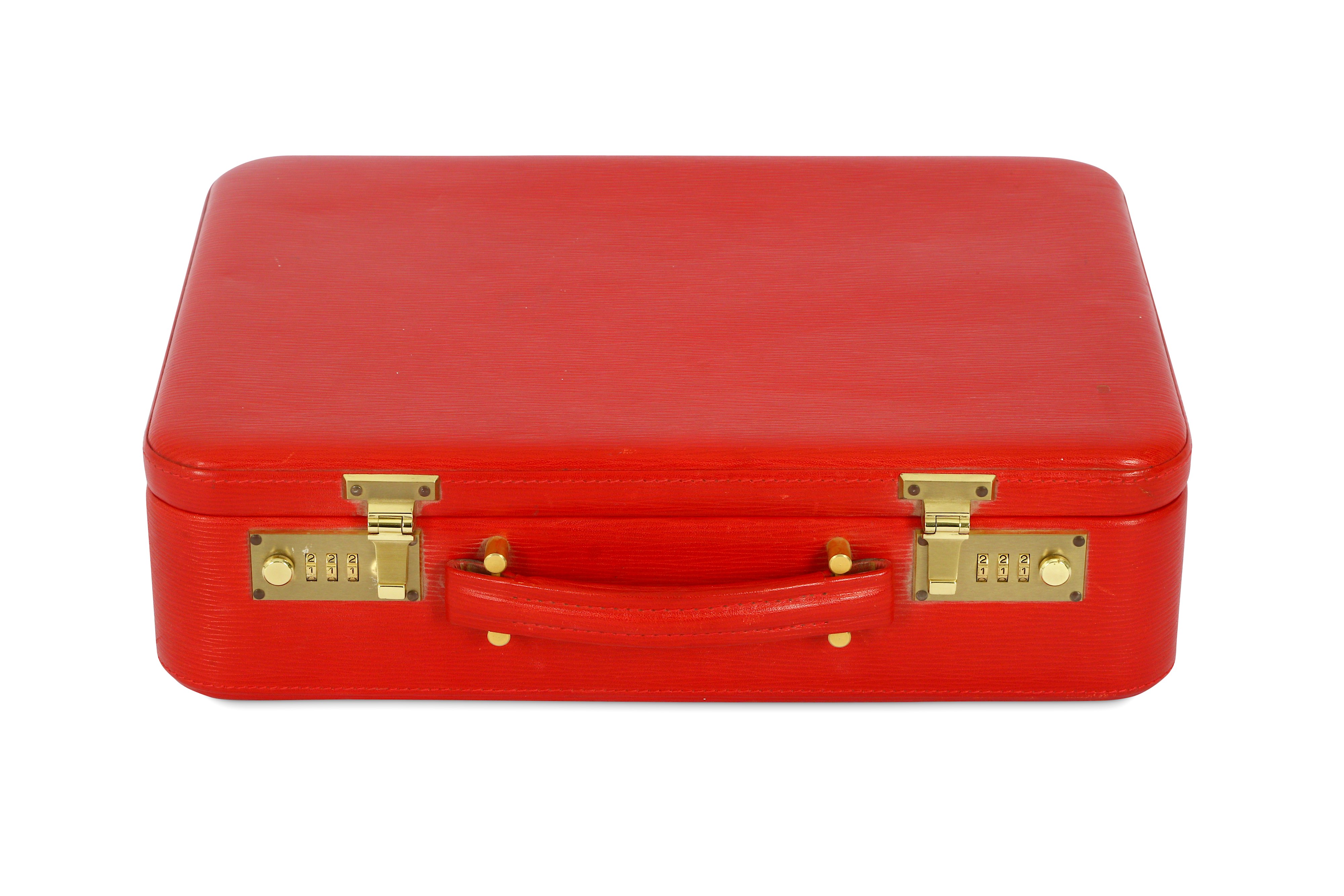 Asprey Red Leather Jewellery Case