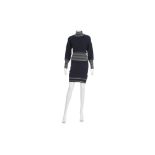 Chanel Navy Striped Outfit - size 34