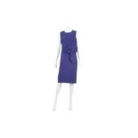 Bottega Veneta Blue Silk Crepe Dress - size 42