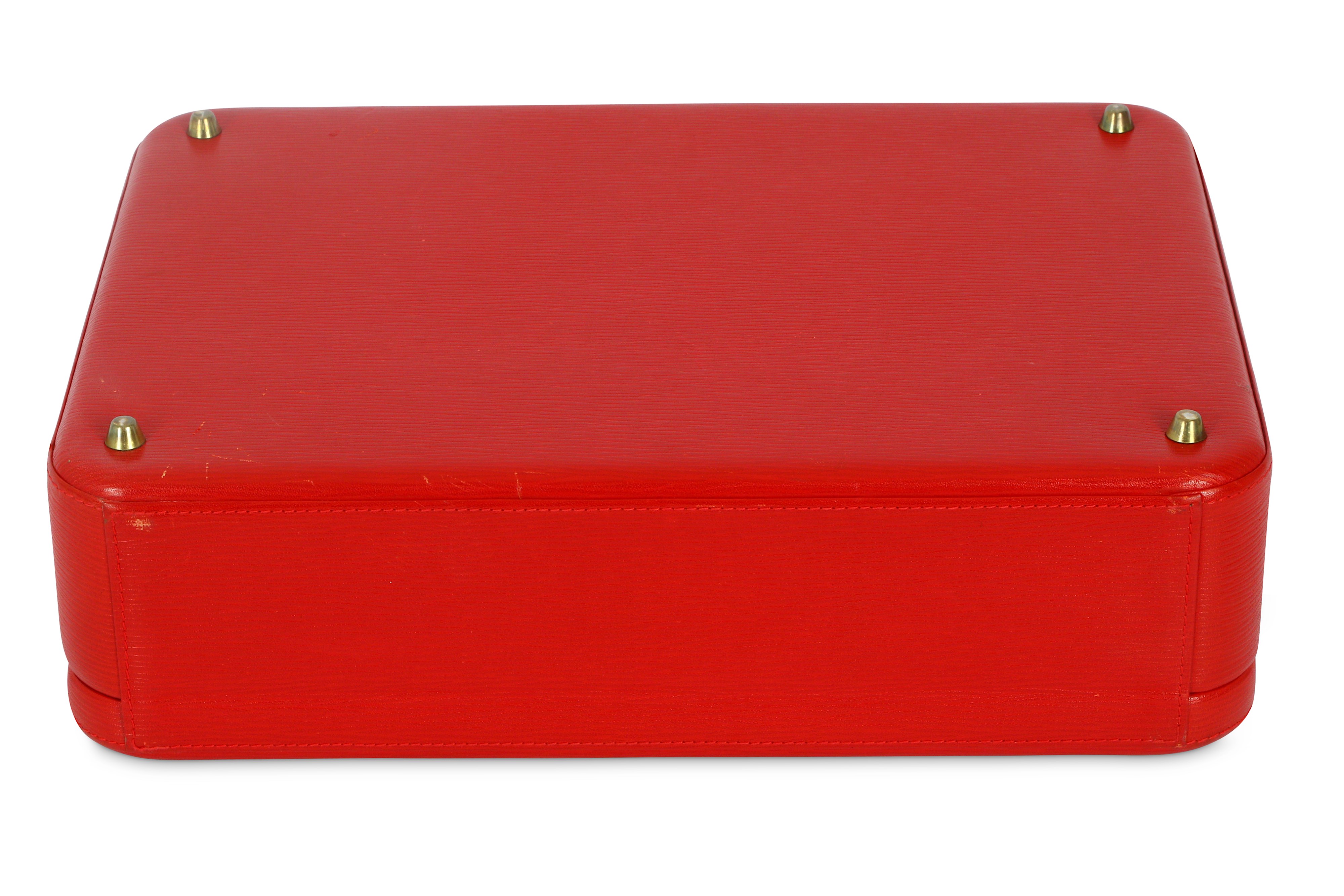 Asprey Red Leather Jewellery Case - Image 6 of 7