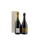 Bottle of Cuvee Dom Perignon, Bottle of Louise 1989 Champagne Pommery