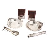 A mixed group - comprising a pair of American sterling silver dishes, circa 1950 by Webster Company