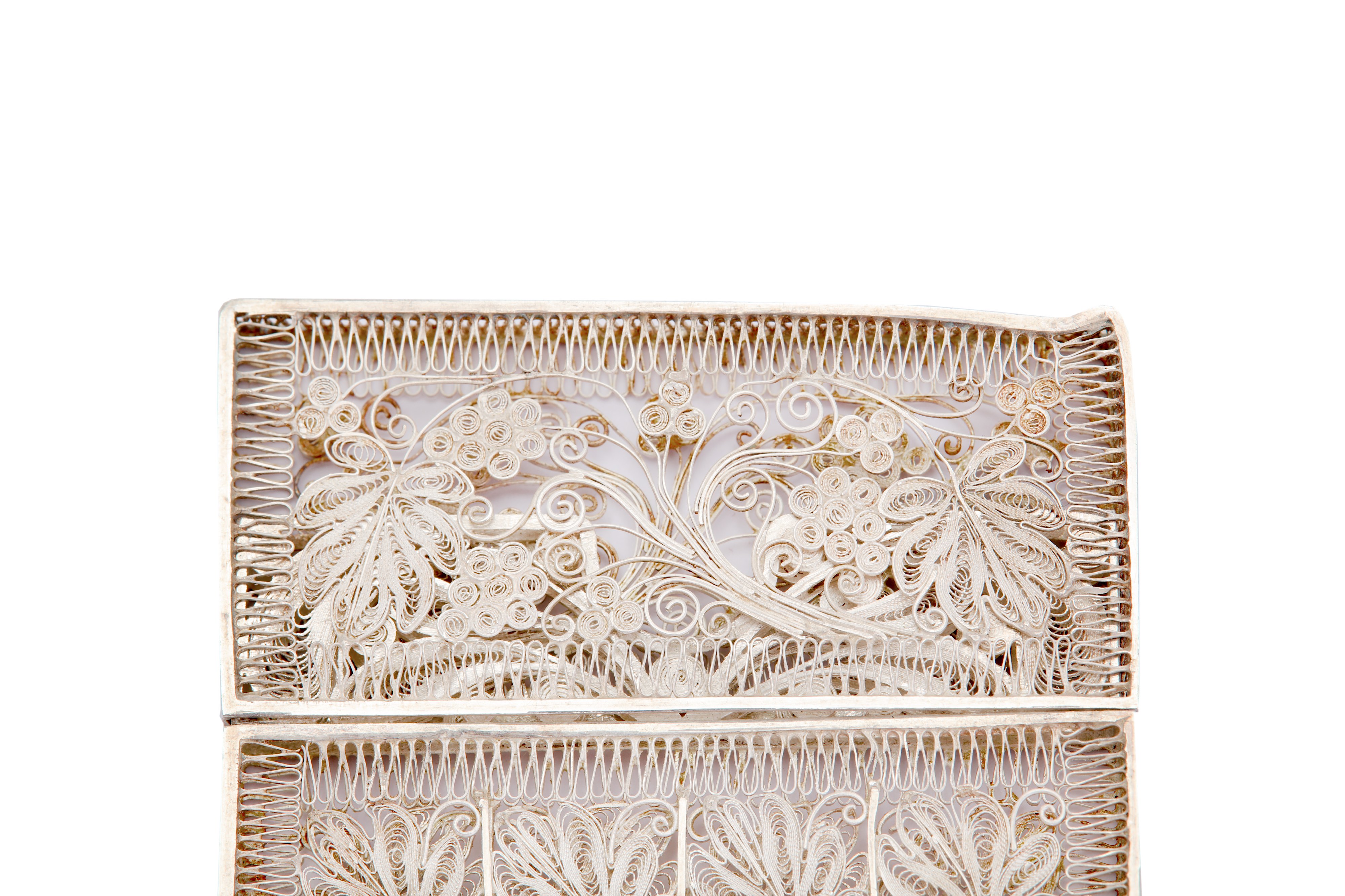 A filigree silver card case - Image 2 of 3