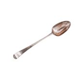 A George III sterling silver basting spoon, London 1784 by Hester Bateman