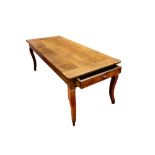 A 19th Century French cherrywood farmhouse table