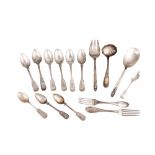 A mixed group of American sterling silver flatware