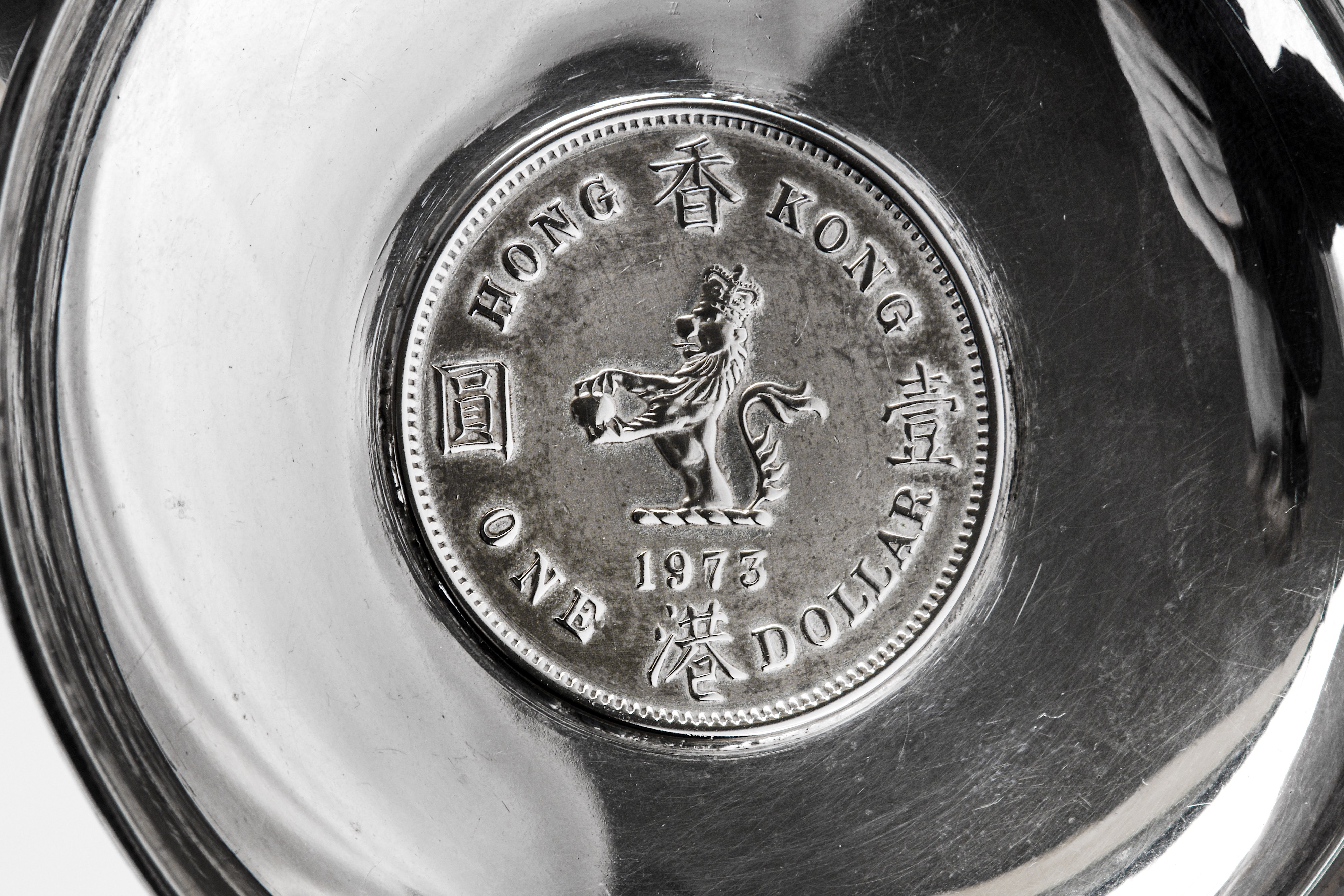 A mixed group of silver, including two modern Egyptian 900 standard coasters, 1982 - Image 3 of 3