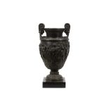 AFTER THE ANTIQUE: A 19TH CENTURY ITALIAN BRONZE URN