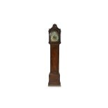 A GEORGE III MAHOGANY LONGCASE CLOCK SIGNED GEORGE CLARKE, LEADEN HALL STREET, LONDON