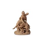 LOUIS-SIMON BOIZOT (FRENCH, 1743-1809): AN EARLY 19TH CENTURY TERRACOTTA MODEL OF VENUS AND CUPID EN