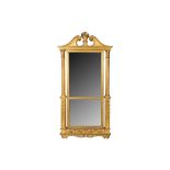 AN EARLY 19TH CENTURY GILTWOOD MIRROR