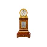 A FINE SECOND QUARTER 19TH CENTURY FRENCH ROSEWOOD AND GILT BRASS MOUNTED MANTEL CLOCK