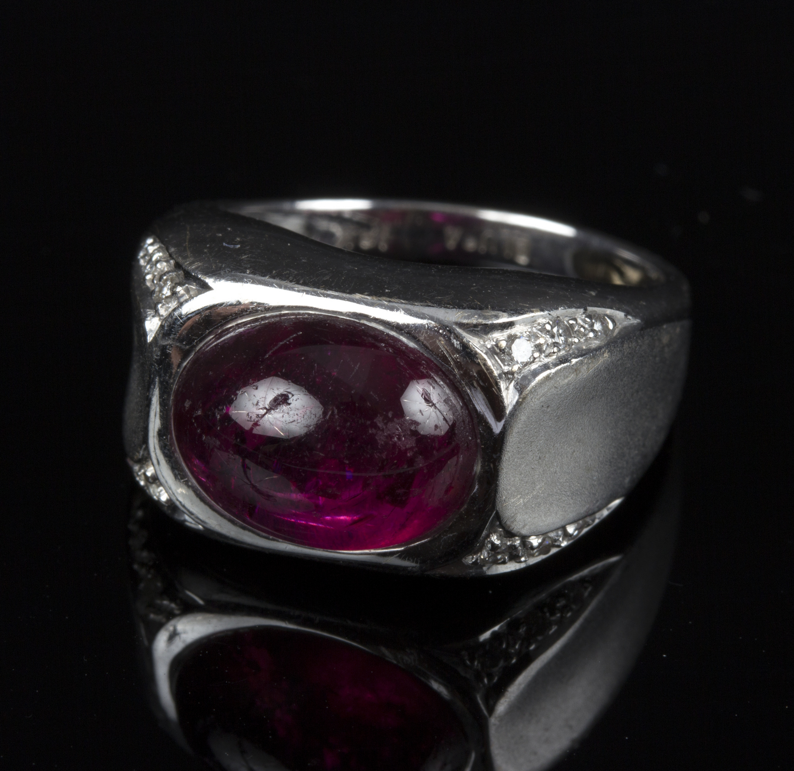 A rubellite and diamond dress ring, - Image 2 of 5