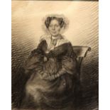 Early 19th Century English School/Mr Beame/Mrs Beame/a pair of three-quarter length portraits,