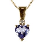 A tanzanite pendant,