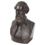 Thomas Woolner RA PRB (British 1825-1892)/A bronze bust of Sir John Simeon (1815-1870) 3rd