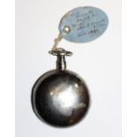 A George II hunter pocket watch, Benjamin Gray, Justin Vulliamy, London C1750,