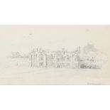 19th Century English School/Country House/inscribed Horningham 1832/pencil,