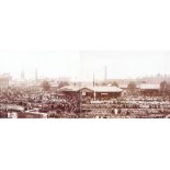 Gloucester Old Market, Barton Fair 1886, albumen print, 19cm x 46cm,