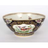 A Booths bowl in the Worcester style, 20th Century,