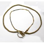 An Italian 18ct gold necklace by Ronco, of coiled wire form,