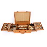 A quantity of costume jewellery including faux and cultured pearl necklaces, a pocket watch,