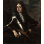 Circle of Sir Peter Lely (1618-1680)/Portrait of a Nobleman in Armour/half length,