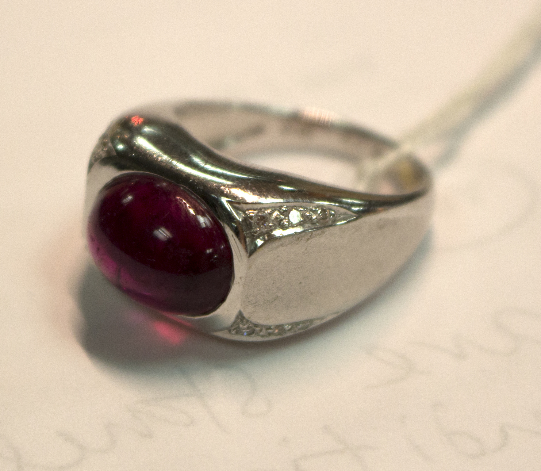 A rubellite and diamond dress ring, - Image 4 of 5