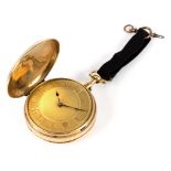 An 18ct gold cased hunter repeater pocket watch, by Thomas Grey, Saville Street, London,