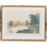 Ernest Parkman (1856-1921)/View of Malmesbury/signed and inscribed/watercolour, 29.