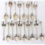 A set of ten silver teaspoons, Francis Higgins, London 1893,