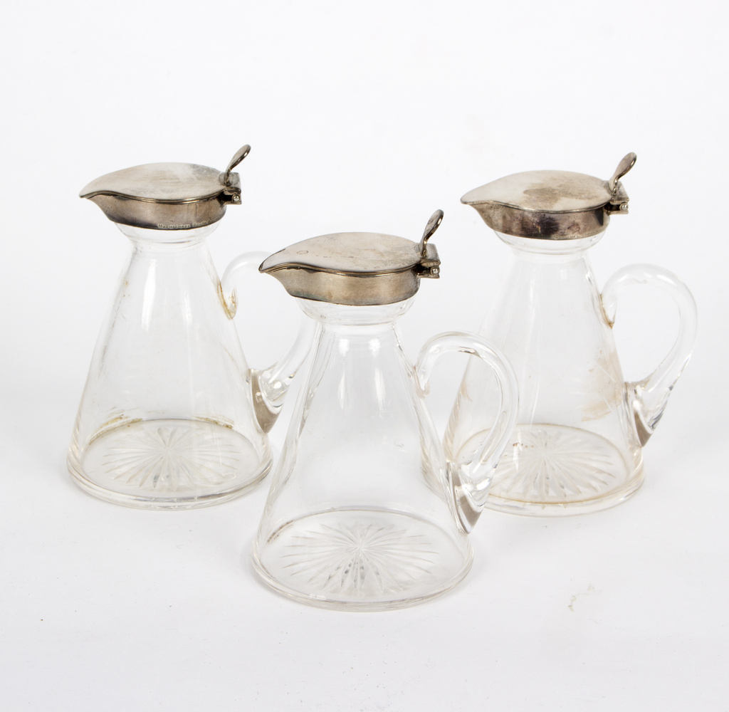 Three silver mounted whisky toddies, John Thomas Heath & John Hartshorne Middleton, - Image 2 of 2