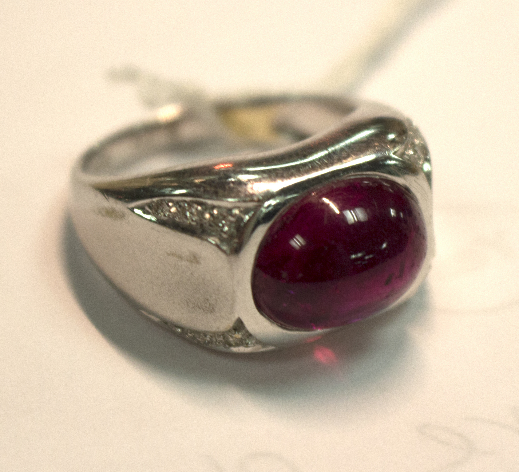 A rubellite and diamond dress ring, - Image 3 of 5