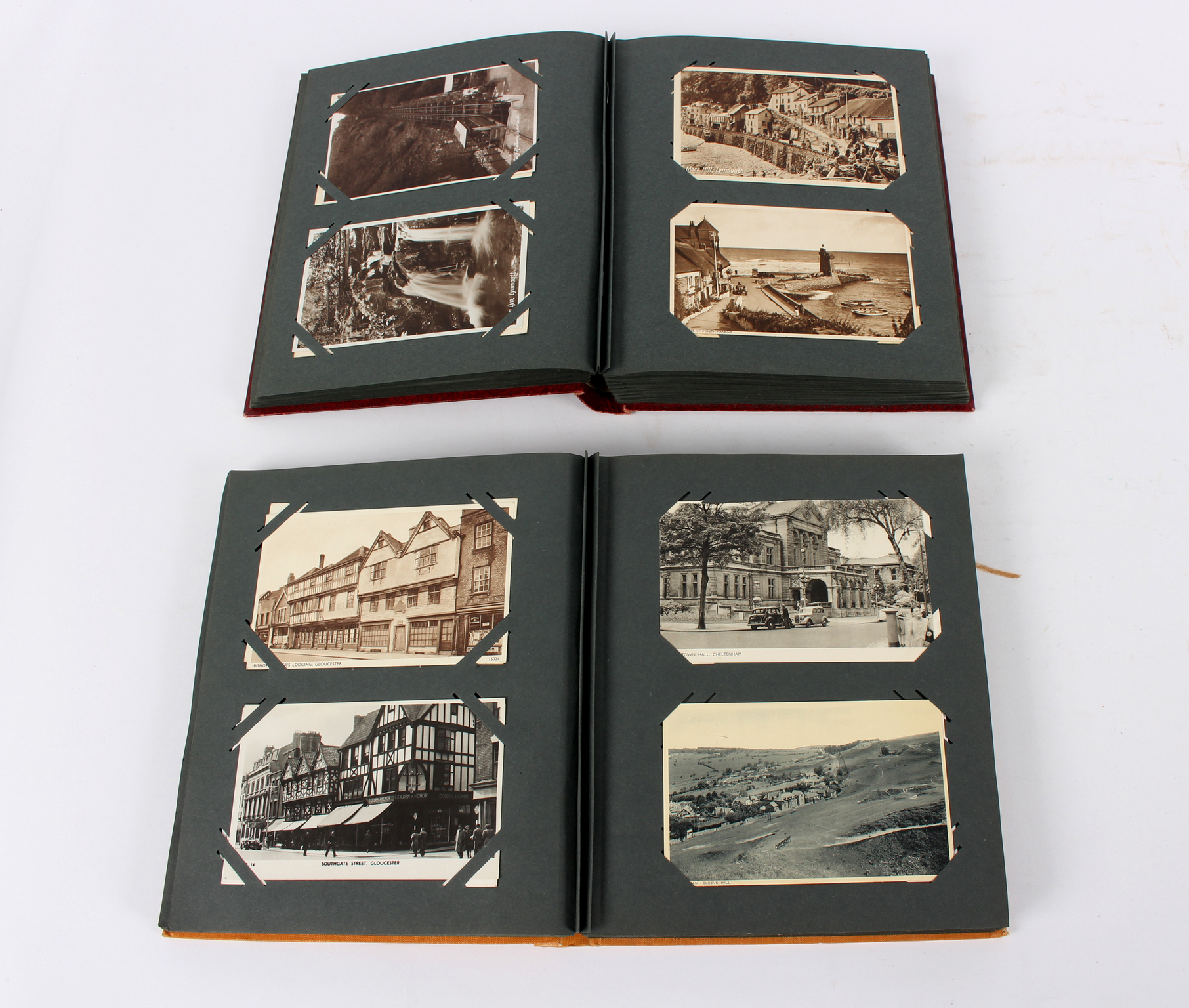 Two postcard albums, including R P examples, Coniston Foxhounds, Lake District, Bude, - Image 4 of 4