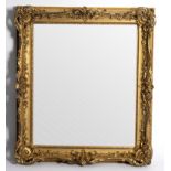 A Victorian gilt framed overmantel mirror,