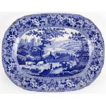 A Baker, Bevans and Irwin meat plate printed with Ladies of Llangollen pattern, 48.