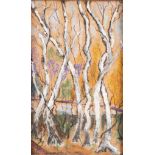 Early 20th Century French School/Trees/indistinctly signed lower right/mixed media on paper,